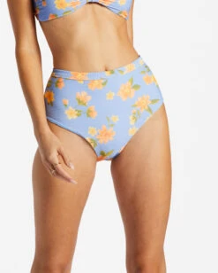 Billabong Lazy Days Tanlines Hi Retro High Waist Bikini Bottomsoutta The Blue -BILLABONG Sales abjx400857 billabongw pze0 dtl1