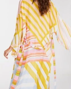 Billabong Head Over Heels Kimono Beach Cover-Upwhite/multi -BILLABONG Sales abjx600149 billabongw wmu dtl1