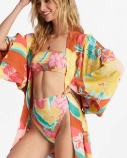 Billabong Loveland 2 Kimono Beach Cover Upbrick -BILLABONG Sales abjx600163 billabongw brk dtl1