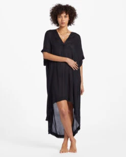 Billabong Found Love Midi Beach Cover-Upblack Pebble