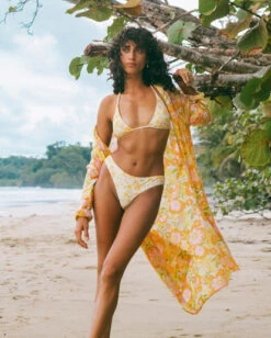 Billabong Daylight Dreamin Midi Shirt Swim Cover-Uporange Peel