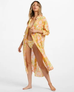 Billabong Daylight Dreamin Midi Shirt Swim Cover-Uporange Peel -BILLABONG Sales abjx600210 billabongw ngz0 sd1