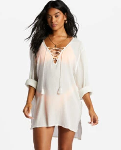 Billabong Blue Skies Beach Cover-Up Dresssalt Crystal