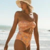 Billabong Fine By Me Summer One-Piece Swimsuitlight Melon