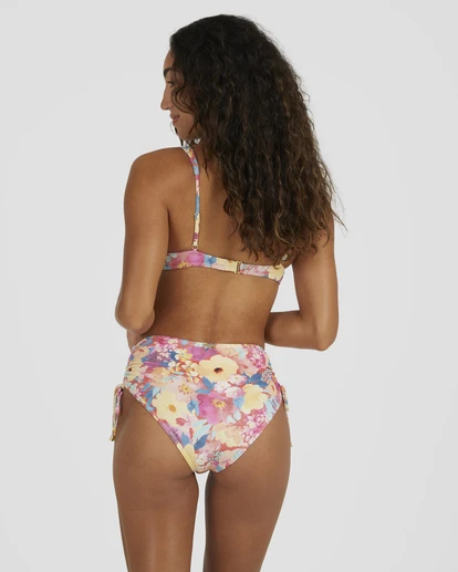 Billabong Summer Bliss Ruched Retro Bikini Bottomsred 4 Billabong Summer Bliss Ruched Retro Bikini Bottomsred - Image 2