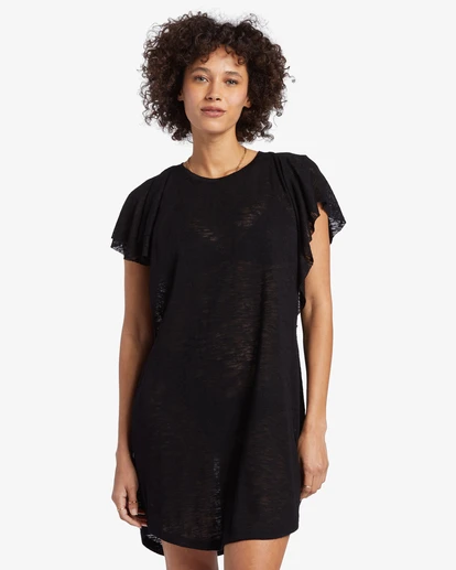 Billabong Out For Waves Cover-Up Dressblack Pebble 1 Billabong Out For Waves Cover-Up Dressblack Pebble -BILLABONG Sales