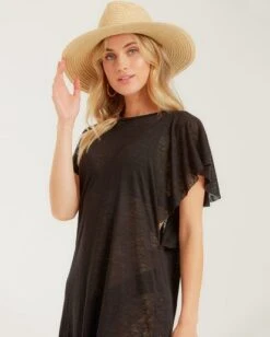 Billabong Out For Waves Cover-Up Dressblack Pebble -BILLABONG Sales xv07tbou billabongw bpb frt2